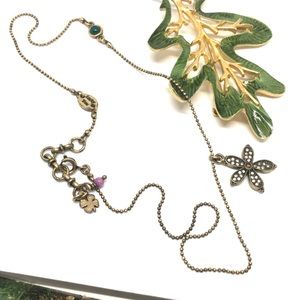 Lucky brand crystal flower necklace. Lucky brand